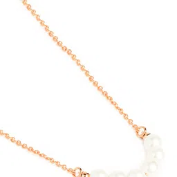 MINUTIAE Brass Rose Gold-Plated Necklace image 2