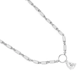 MINUTIAE Brass Silver-Plated Necklace With Chain image 4