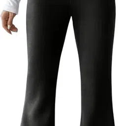 globenaut Women Loose Fit Black Pure Cotton Trousers-picture-20