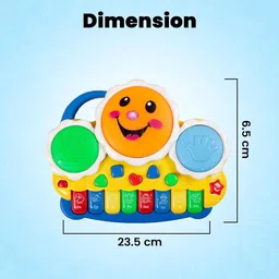 dream bigger collection Trending Baby Learning Piano Toys With Music Children Trending Baby Learning Piano Toys Early Educational Toys Boys & Girls Gift Analog Portable Keyboard image 2