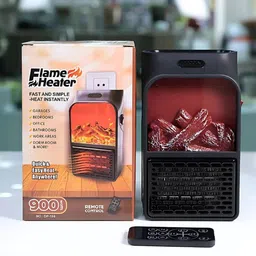 tnglov New Digital Flame Handy Heater | Portable Room Heater Plug-In Space Heater Halogen Room Heater image 4