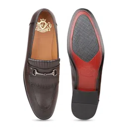ATESBER by Inc.5 Men Textured Formal Loafers image 5