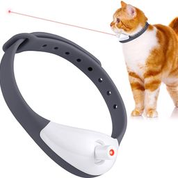 kvvtrades Cat Collar Pet Exercise Toys Cat and Dog Laser Collar Toy Silicone Soft Toy For Cat-picture-3