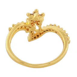 Estele Gold-Plated CZ Finger Ring image 4