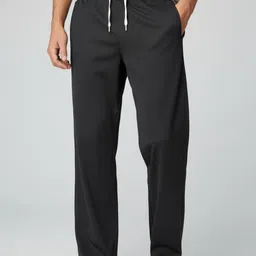 indiclub Men Loose Fit Black Lycra Blend Trousers-picture-22