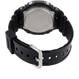 CASIO Men Gold-Toned Dial & Black Cuff Straps Analogue and Digital Chronograph Watch G1453 image 3