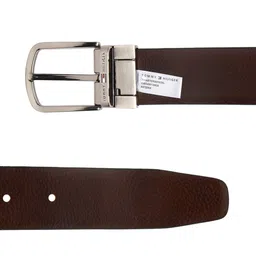 Tommy Hilfiger Men Black & Brown Reversible Leather Belt image 2