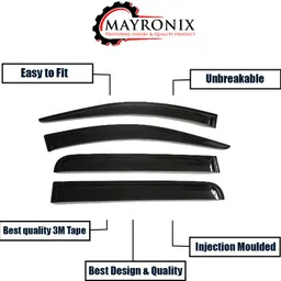 mayronix Non-convertibles Front, Rear Wind Deflector image 2