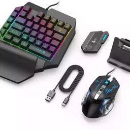 BCG MIX SE + Bluetooth Gaming Keyboard Mouse Convertor For Smartphone Bluetooth Handheld Gaming Keyboard Compatible with Laptop, Desktop, iPad, Tablet, Mac image 3