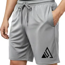 senseclub' Solid Men Black, Grey Regular Shorts, Basic Shorts, Sports Shorts, Night Shorts, Cycling Shorts, Gym Shorts image 4