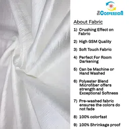 THE CONVERSION Cream 2 Pieces Long Door Curtains image 4