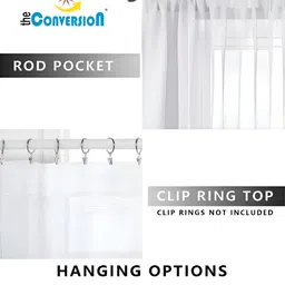 THE CONVERSION Purple Sheer Window Curtain image 5