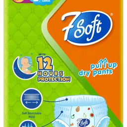 7 soft Baby Pull-Up Dry Pants - Size L (30 Pants x Pack of 3) Adult Diapers - L image 4