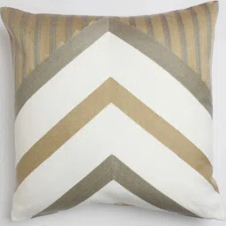 jamio firati Brown Cotton Striped 20x20 inches Cushion Covers (Set of 5) image 4