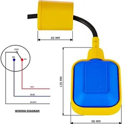 Influxx INFLX_111,Water & Liquid Level Sensor Float Switch, With 3Meters Wires Wired Sensor Security System image 2