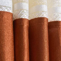 homefab india 244 cm (8 ft) Long Door Polyester Room Darkening Curtain (Pack Of 2) image 3