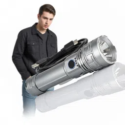 apexbeam USB Rechargeable Torch with 150W Power and Zoom Lens Feature Torch image 5