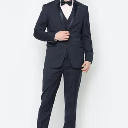 allen solly Men Three Piece Suit Solid Suit image 1