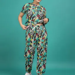 sakarmaa Floral Print Women Track Suit image 3