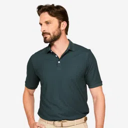Men's short-sleeved golf polo shirt - WW500 green-image-57