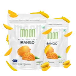 Moon Freeze Dried Mango Cubes | Healthy Mango Snack | 100% Natural, Vegan, No Preservatives, No Added Sugar | 16g | Pack of 2-image-37