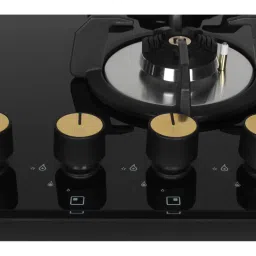 Faber Maxus HT604 CRS BR CI AI Toughened Glass Top 4 Burner Automatic Hob (High Quality Knob, Black) image 5
