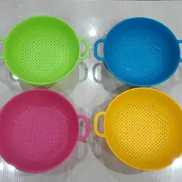 grahast Fruit vegetable pack 3 BasketRound_182 Plastic Fruit & Vegetable Basket image 2