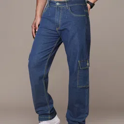 just black Men Cargos image 3