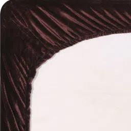 osonics textiles Velvet King Fitted (Elastic) 230 TC Solid Bedsheet image 4
