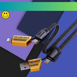 Tirumala 4-in-1 Cable 1 m 4 IN 1 Braided Multi Functional Fast Charging Cable with Fast Data TransferT246-image-75