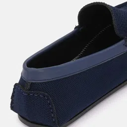 Big Fox Men Blue Textured Loafers image 3