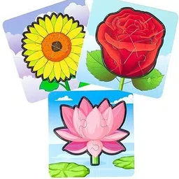 janta Skoodle Quest My First Puzzle Set – Educational Flower Puzzles for Toddlers 3+ Model Building Kit image 2