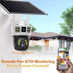 PERAMISYM Outdoor CCTV 4G Sim Smart Camera Solar Powered 1080p with Mobile View Security C Security Camera image 5