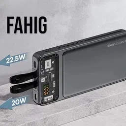 fahig 10000 mAh 22.5 W Ultra Compact Pocket Size Power Bank image 1