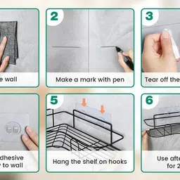 kyaso Stainless Steel Wall Shelf image 5