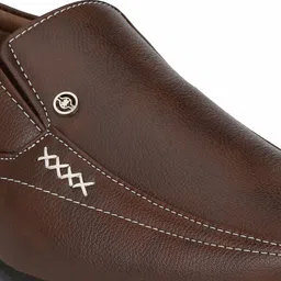 RL Rocklin Men Brown Formal Slip-Ons image 5