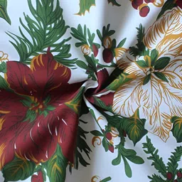 Airwill Brown & White 2Pcs Floral Room Darkening Long Door Curtain image 4