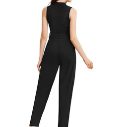 ODETTE Round Neck Acrylic Basic Jumpsuit image 5