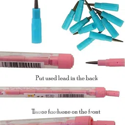 tiny tales Unicorn Pencil-Pack of 4Pcs for School Supplies (Assorted Colour) Pencil image 4