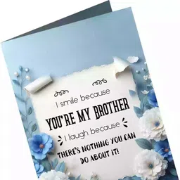 gift my passion Brother Butterfly Card My Brother Greeting Card For Brother Bhaiya Greeting Card image 5