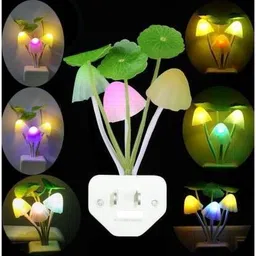 saviraj LED Night Light Mushroom Wall Socket Sensor Lights Lamp Night Lamp Night Lamp image 4