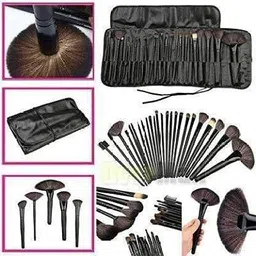 smart beauty PREMIUM SET OF 24 PCS SOFT HAIR MAKEUP BRUSH Black image 1
