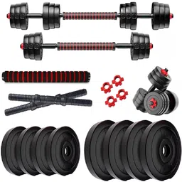 jasmine 10 kg 10kg Weight Plates convertible Rod Set Exercise Home Gym Set. Home Gym Combo-picture-17