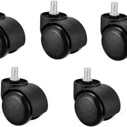 pace-innovations Twin Caster Wheels Tyres Caster Screw Type/Load capacity-150 kg (50 mm) Fixed Furniture Caster-picture-22