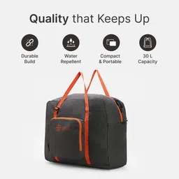 cult 30 Litre Foldable Duffle Bag Water Repellent Travel Bag with Shoulder Strap image 3