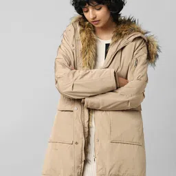 only 100% Polyester Solid Coat For Women-picture-21