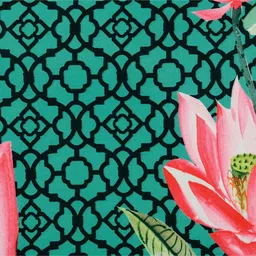 sej by nisha gupta Green Floral Premium 16 x 16 Inches Cushion covers (Set of 5) image 5