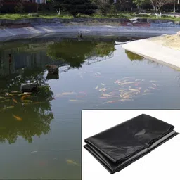 dewan sons Fish Pond Liner HDPE Membrane Reinforced 700 GSM Rubber Heavy Sheet Tent - For For Fish Pond Liner Garden Pools( Black ,20 ft x 20 ft ) image 4