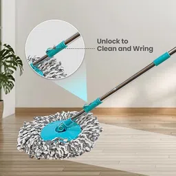 glorifyglobal Wow Spin Mop Set – Microfiber Bucket Mop with 360° Rotating Extendable Handle Bucket image 4