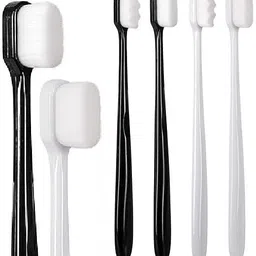 jiyancreation Extra Soft Tooth Brushes for adults Ultra Soft-bristled Adult Toothbrush White Ultra Soft Toothbrush image 1